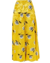 Topshop Floral Print Palazzo Trousers