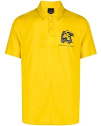Armani Exchange Eagle Logo Print Polo Shirt