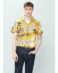 Mango Outlet Floral Print Shirt