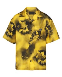 Prada Abstract Print Short Sleeve Shirt