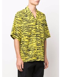 Moschino Tiger Print Cotton Shirt