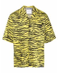 Moschino Tiger Print Cotton Shirt
