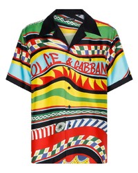 Dolce & Gabbana Carretto Print Silk Shirt
