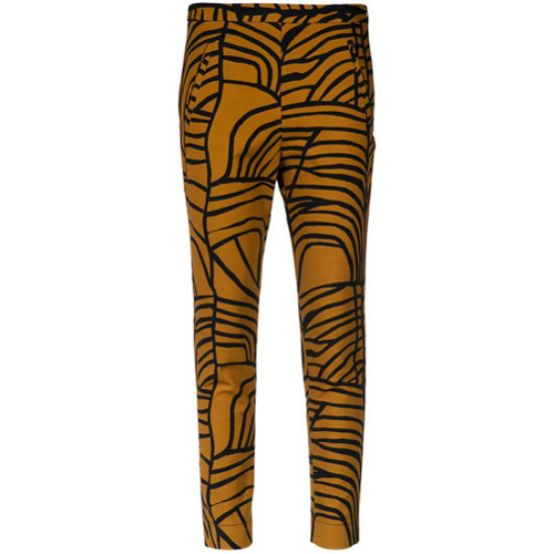 printed skinny trousers