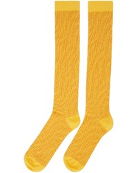 Fendi Yellow Ff Vertigo Socks