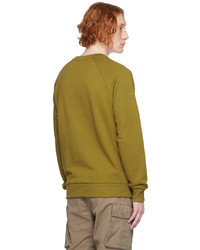 Balmain Khaki Printed Sweatshirt