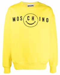 Moschino Smiley Print Cotton Sweatshirt