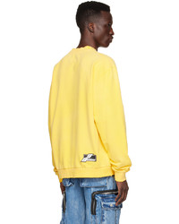 We11done Yellow Cotton Sweatshirt