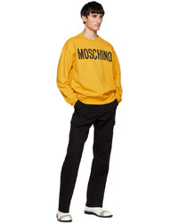 Moschino Yellow Printed Sweatshirt