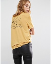 Lira Retro T Shirt With La Forever Pocket Print