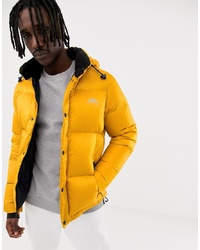 Penfield Equinox Puffer Jacket Detachable Hood In Golden Yellow
