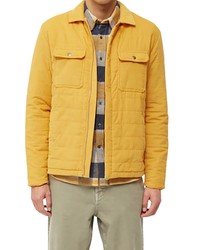 Mustard Quilted Shirt Jacket
