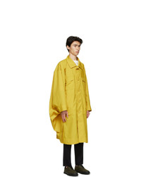 Issey Miyake Men Yellow Cloth Coat