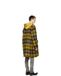 Amiri Yellow Mohair Cardigan Coat