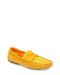 Mustard Rubber Driving Shoes
