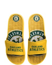 FOCO Oakland Athletics Wordmark Gel Slide Sandals
