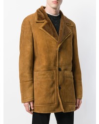 AMI Alexandre Mattiussi Shearling Jacket With Patch Pockets