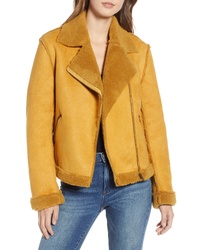 Mustard Shearling Jacket