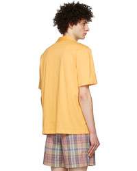 Ps By Paul Smith Yellow Cotton Short Sleeve Shirt