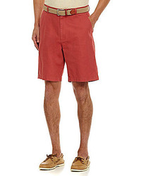 Roundtree & Yorke Big Tall Casuals 11 Flat Front Washed Shorts