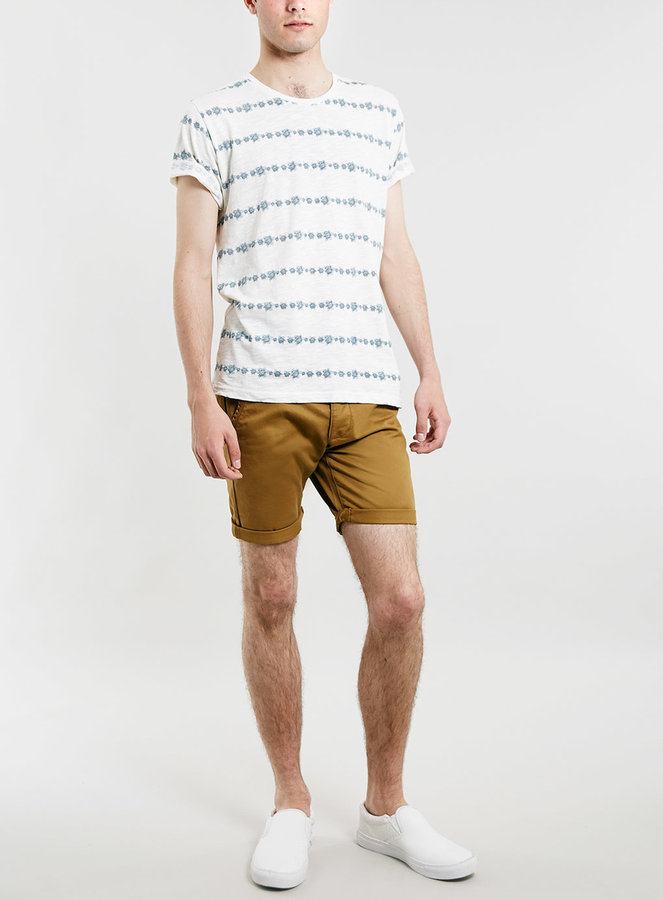 Topman Mustard Chino Shorts, $45 | Topman | Lookastic