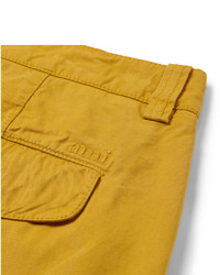 Ami Washed Cotton Twill Shorts