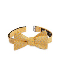 Nordstrom Milano Neat Silk Bow Tie In Yellow At