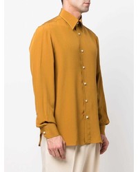 Giuliva Heritage Pointed Collar Silk Shirt