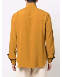 Giuliva Heritage Pointed Collar Silk Shirt