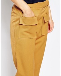 The Laden Showroom X Even Vintage High Waisted Crop Pant With Flap Pocket