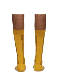 Issey Miyake Men Yellow Border Socks