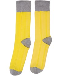 Homme Plissé Issey Miyake Yellow Folding Socks