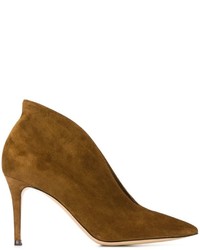 Mustard Suede Ankle Boots