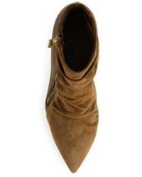 Jimmy Choo Dayton 65 Suede Leather Point Toe Booties