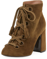 Laurence Dacade Paddle Suede Lace Up 90mm Bootie