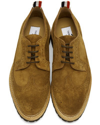 Thom Browne Brown Suede Classic Longwing Brogues