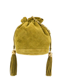Chanel Vintage Fringed Bucket Shoulder Bag