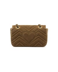 Gucci Velvet Mini Marmont Quilted Bag