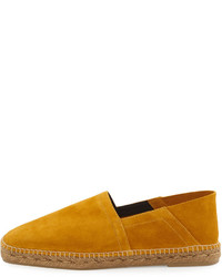 Tom Ford Barnes Suede Espadrille Yellow