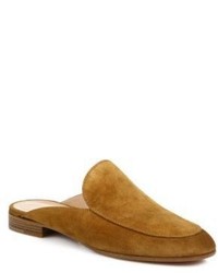 Gianvito Rossi Suede Loafer Slides