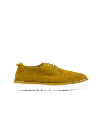 Mustard Suede Oxford Shoes