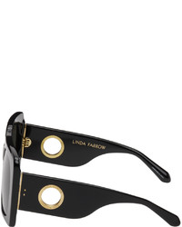 Linda Farrow Black Sierra Sunglasses