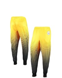 FOCO Gold Pittsburgh Ers Gradient Jogger Pants