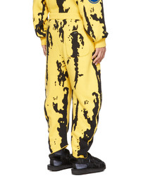 Doublet Yellow Black Jacquard Banana Lounge Pants
