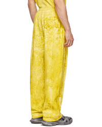 Feng Chen Wang Yellow Cotton Lounge Pants