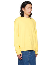 Jil Sander Yellow Embroidered Sweatshirt