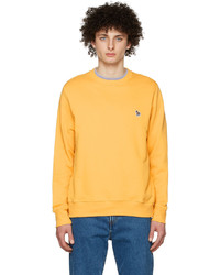 Ps By Paul Smith Yellow Organic Cotton Sweatshirt