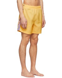 Sky High Farm Workwear Yellow Recycled Polyester Swim Shorts