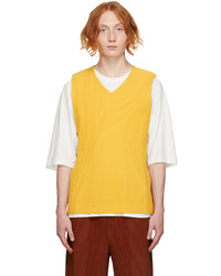 Homme Plissé Issey Miyake Yellow Monthly Color August Tank Top