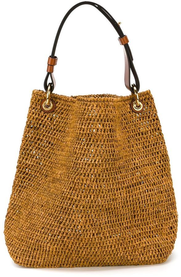 Michael kors woven outlet handbag